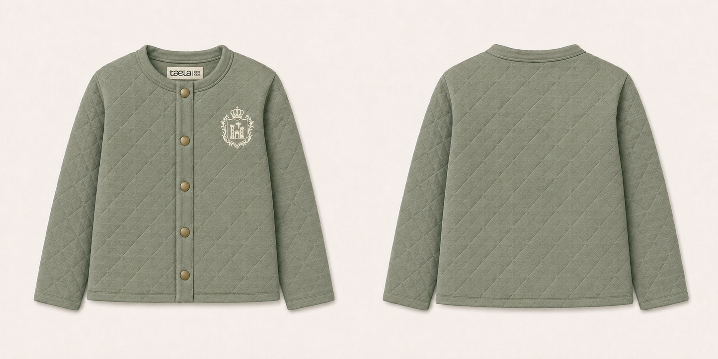 Primary Quilted Cardigan & Gilet combi