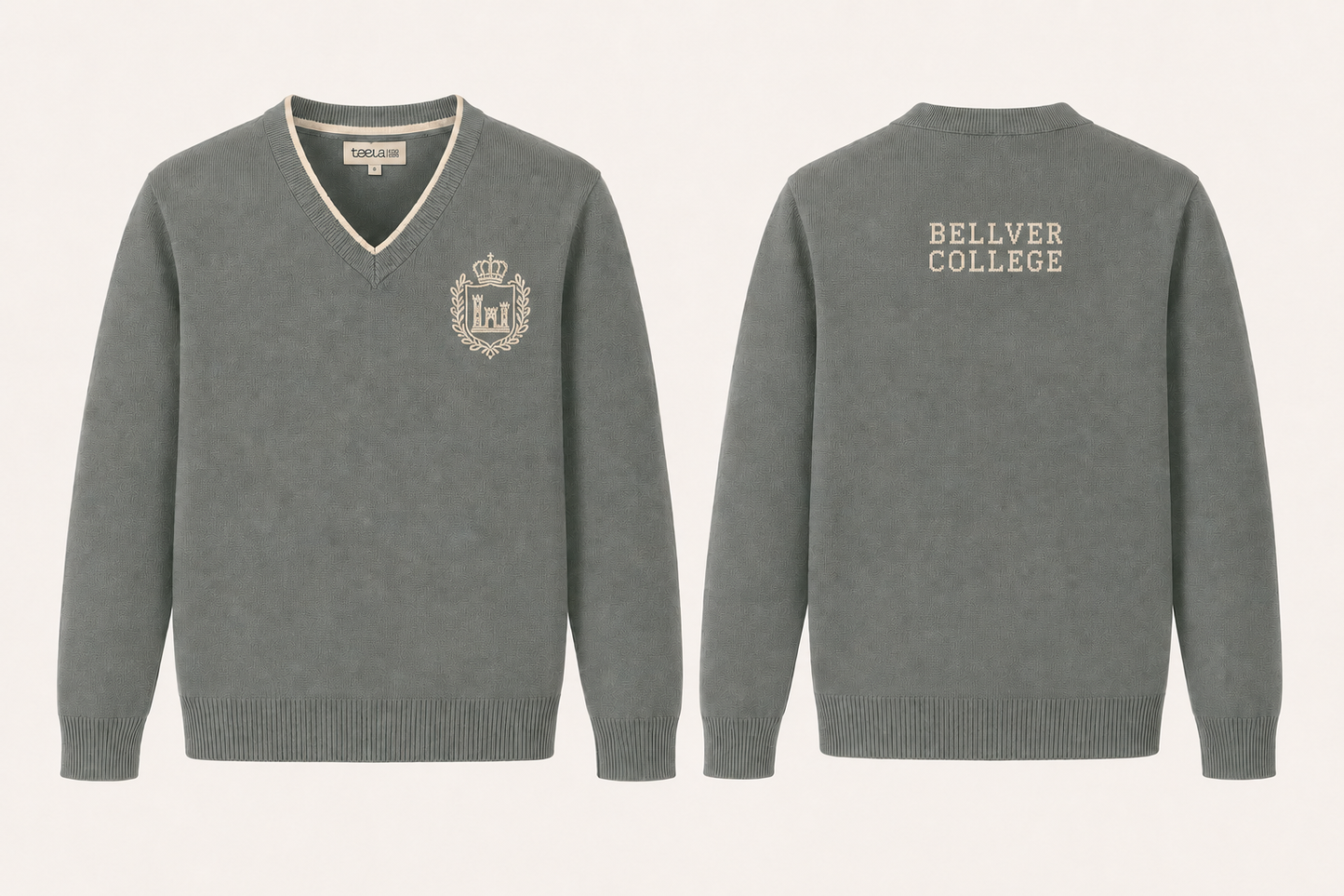 Bellver College Formal V-Neck Sweater for Secondary Students (boys)